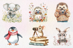 Cute Animals Photographer Clipart Bundle - CraftNest - Digital Crafting and Art