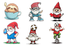 Soccer Gnome Clipart Bundle - CraftNest - Digital Crafting and Art