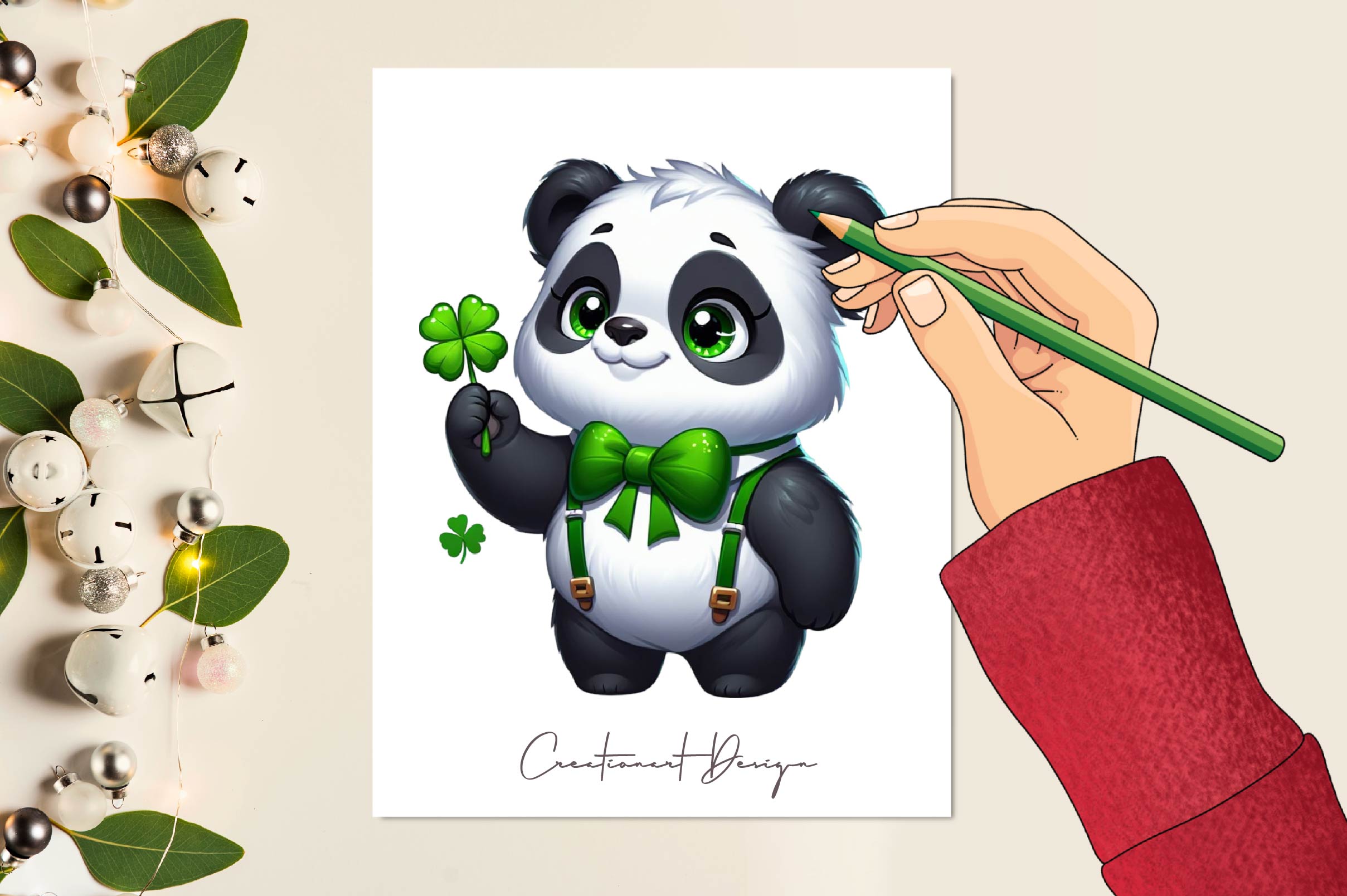 St Patricks Day Animals Clover Clipart Bundle - CraftNest - Digital Crafting and Art