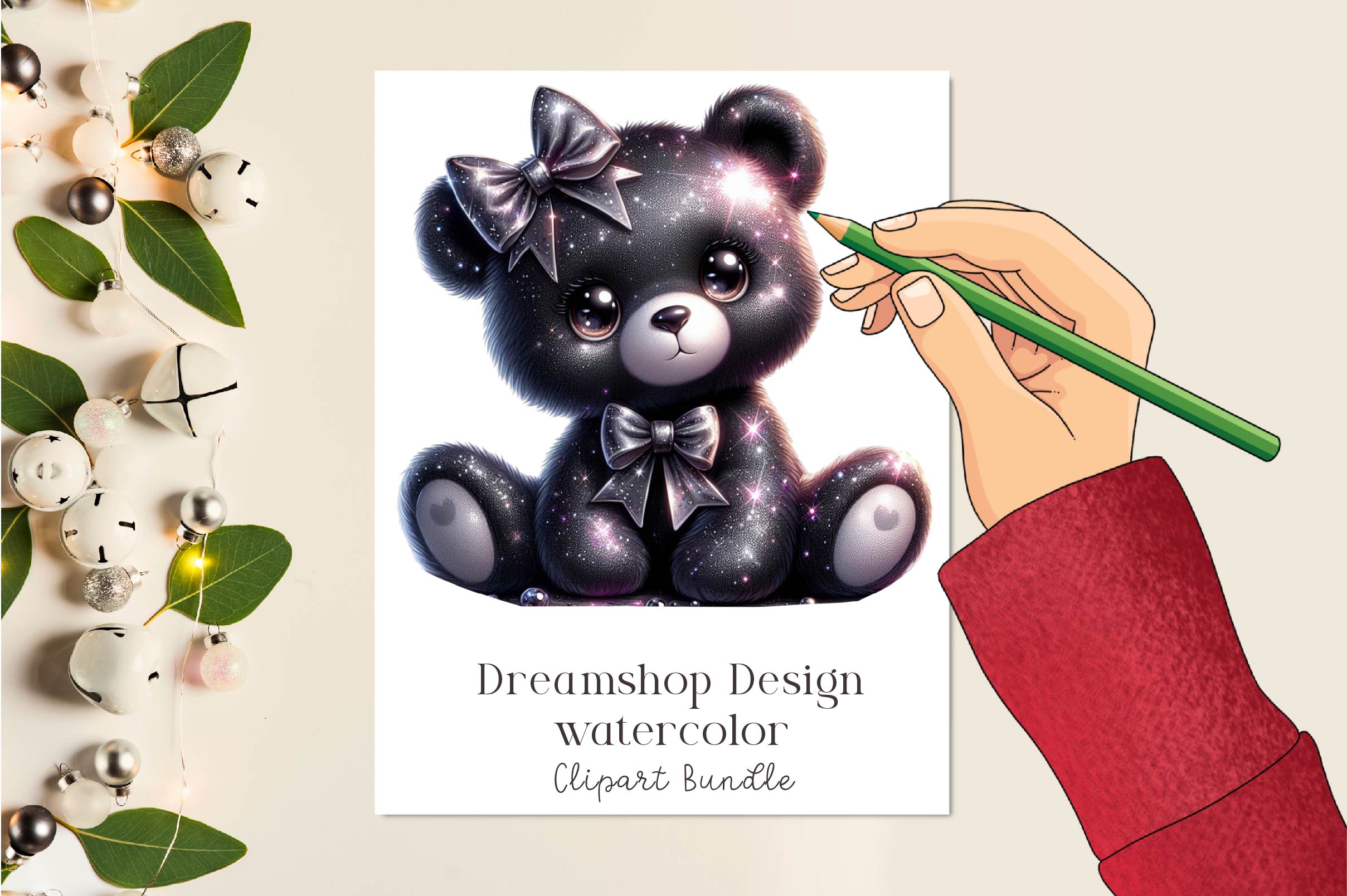 Cute Teddy Bear Clipart Bundle - CraftNest - Digital Crafting and Art