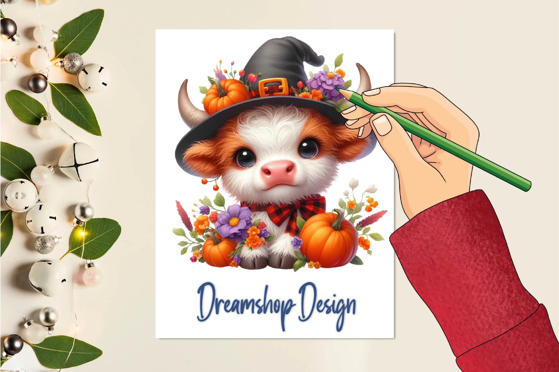 Cute Highland Cow Halloween Clipart Bundle - CraftNest - Digital Crafting and Art