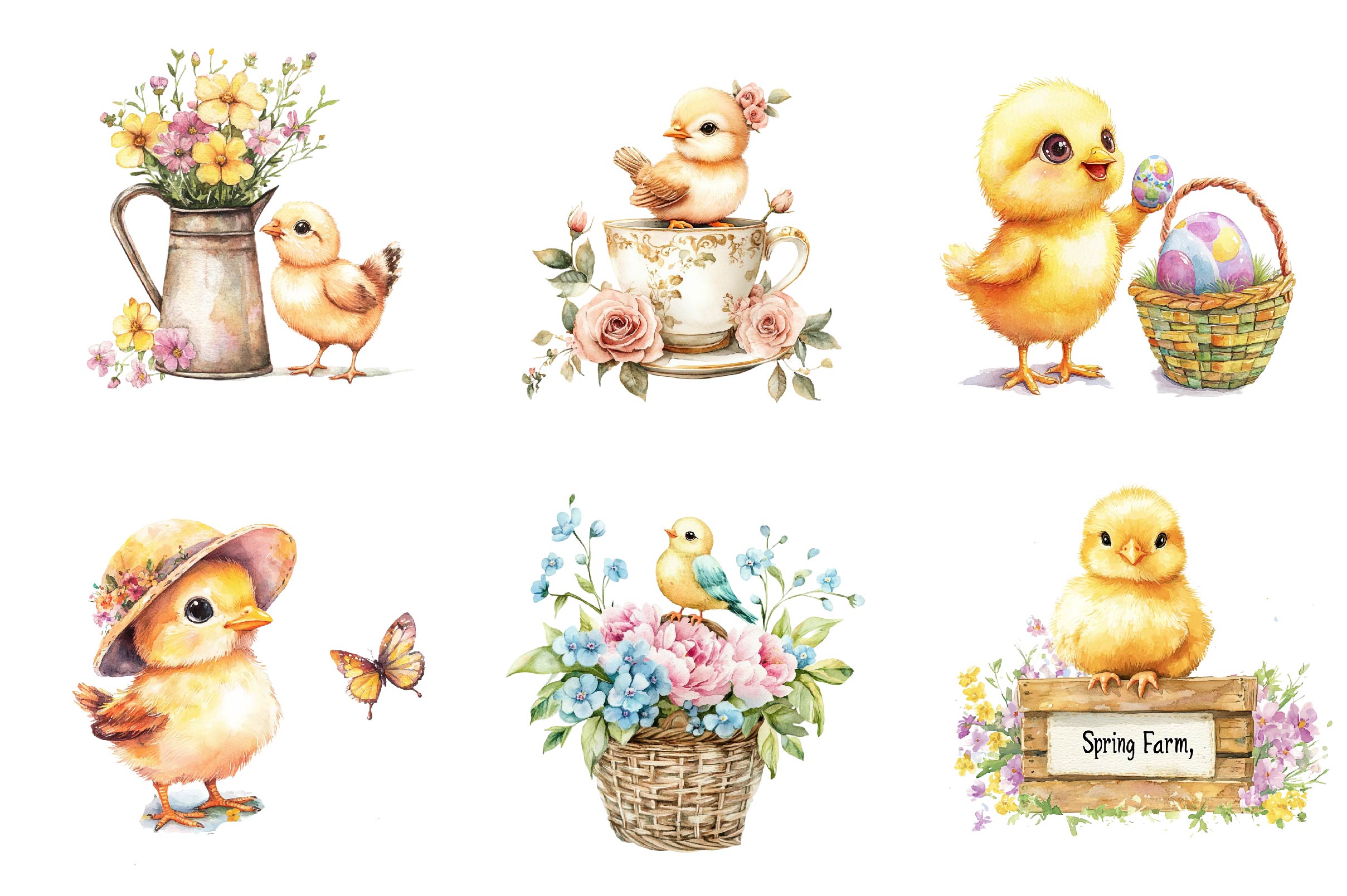 Chirping Chicks Clipart Bundle - CraftNest - Digital Crafting and Art