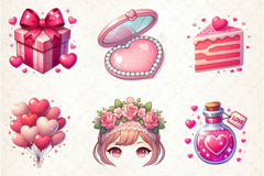 Coquette Valentine Clipart Bundle - CraftNest - Digital Crafting and Art