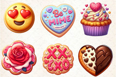 Valentine Cookies Clipart Bundle - CraftNest - Digital Crafting and Art