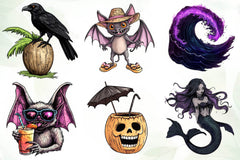 Gothic Summer Clipart Bundle 2 - CraftNest - Digital Crafting and Art