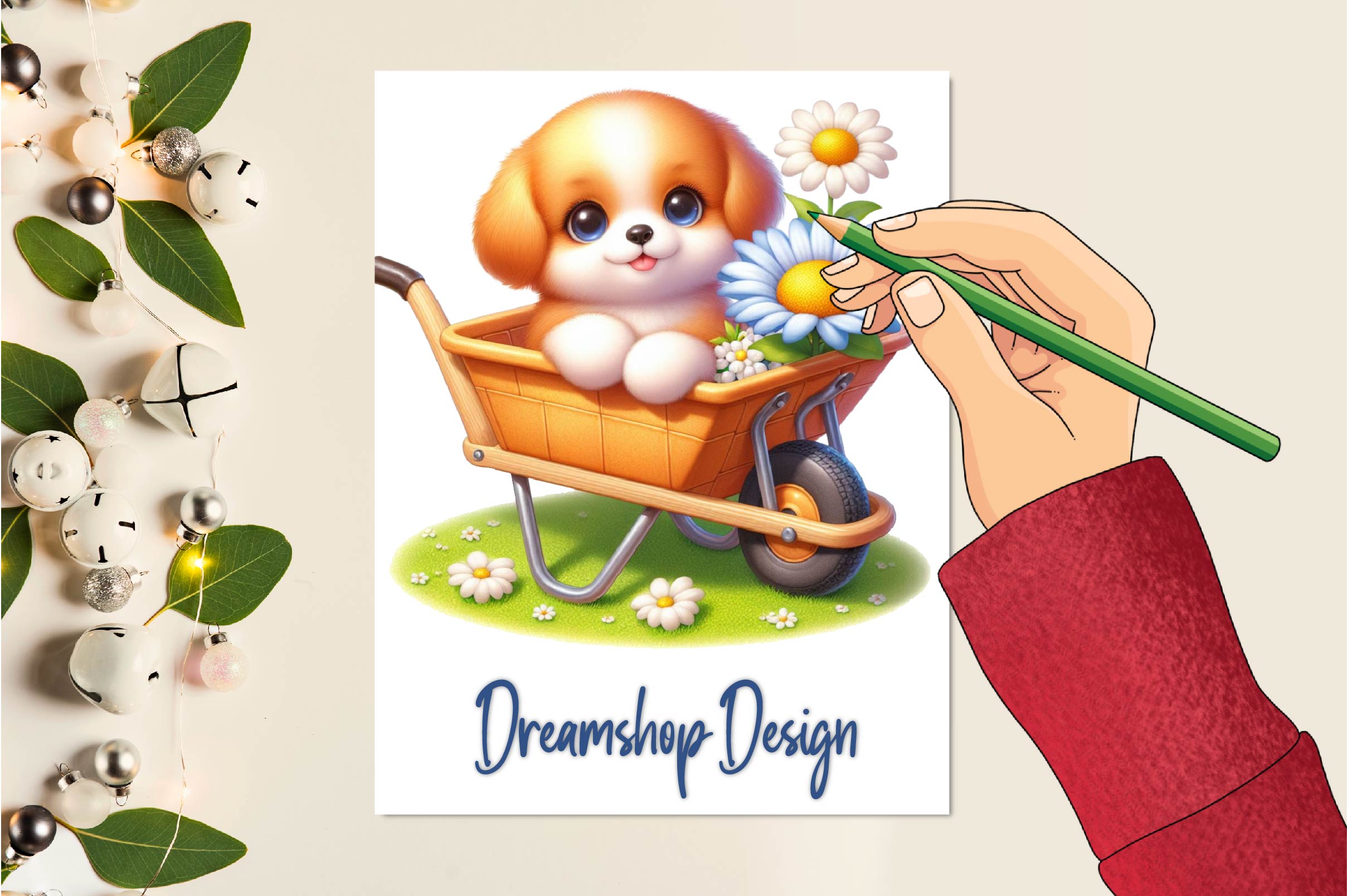 Spring Dogs Clipart Bundle - CraftNest - Digital Crafting and Art