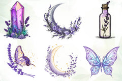 Lavender Spring Clipart Bundle - CraftNest - Digital Crafting and Art