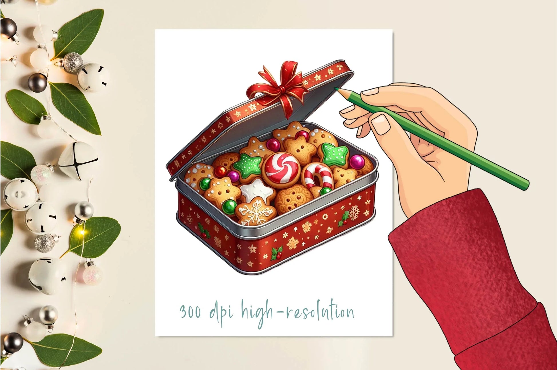 Holiday Christmas Cookies Clipart Bundle - CraftNest - Digital Crafting and Art