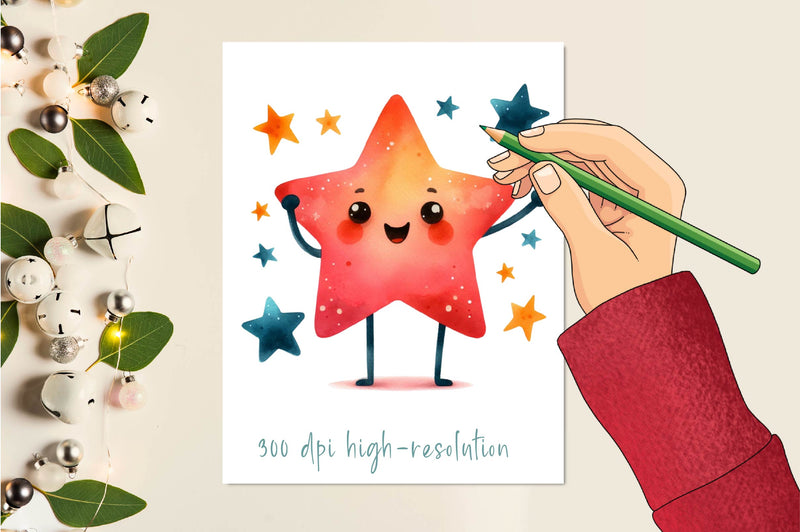 Playful Star Clipart Bundle - CraftNest - Digital Crafting and Art
