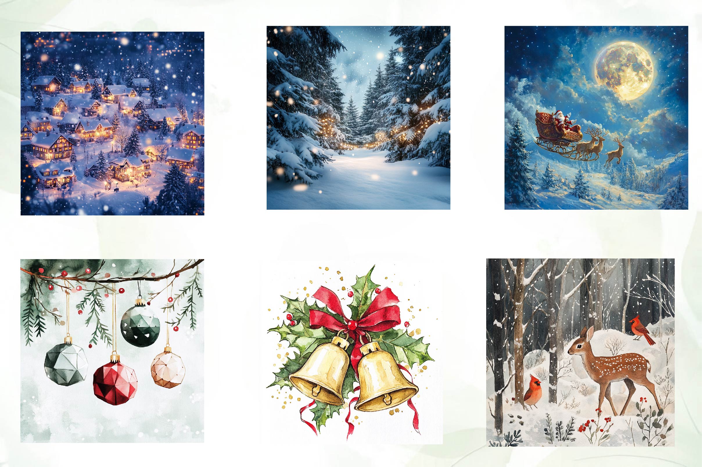 Background Christmas Clipart Bundle - CraftNest - Digital Crafting and Art
