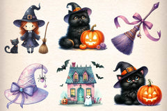 Cute Halloween Clipart Bundle - CraftNest - Digital Crafting and Art