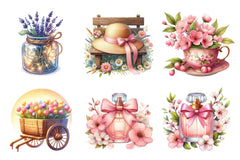 Vintage Springtime Clipart Bundle - CraftNest - Digital Crafting and Art