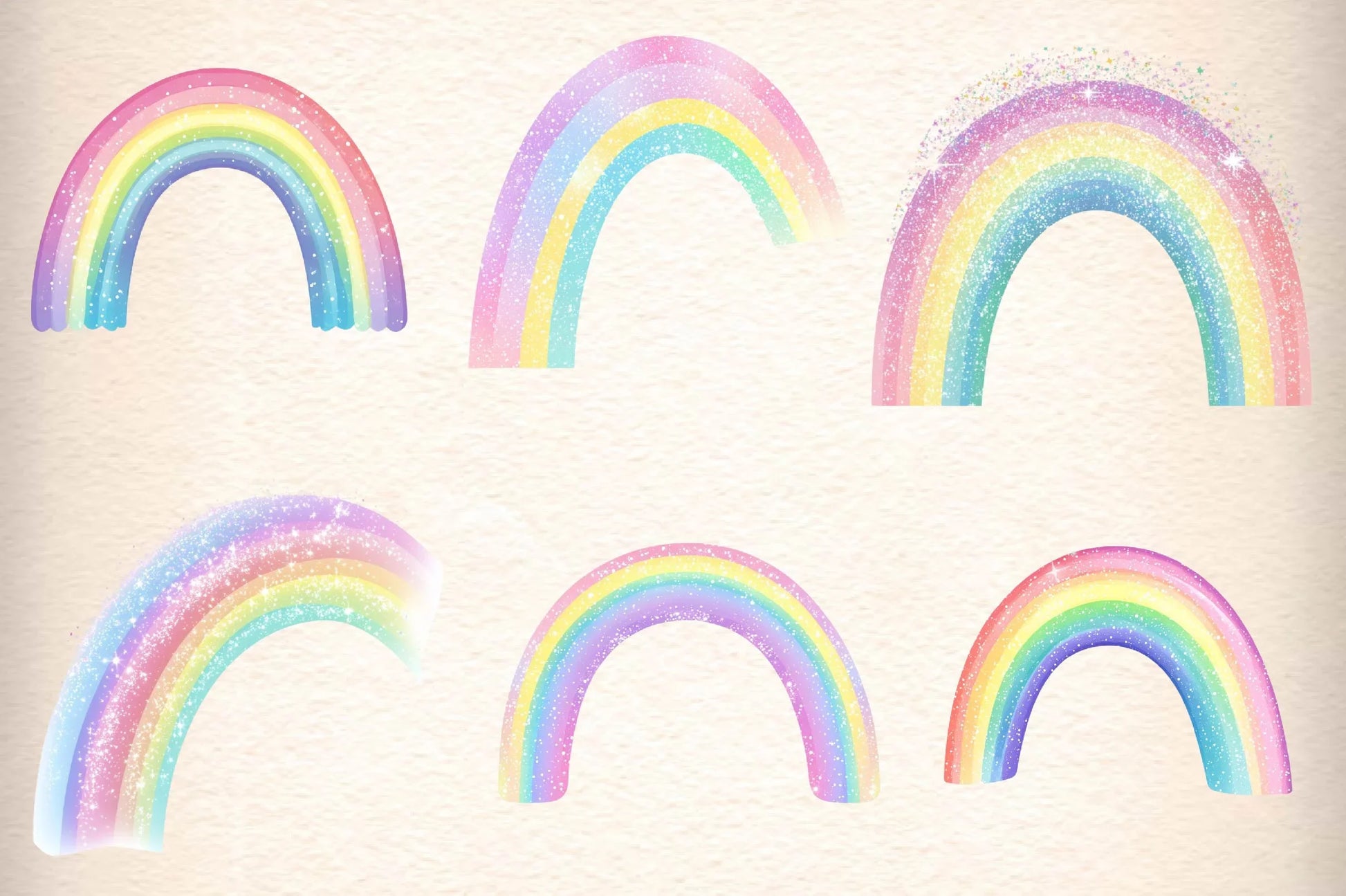 Rainbow Clipart Bundle - CraftNest - Digital Crafting and Art