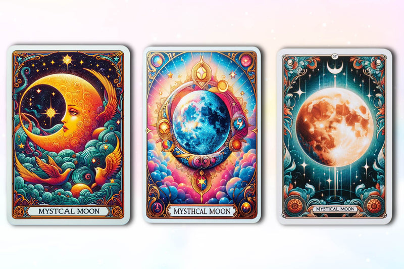 Mystical Moon Tarot Card Clipart Bundle - CraftNest - Digital Crafting and Art