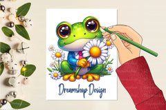Funny And Cute Frog Clipart Bundle - CraftNest - Digital Crafting and Art