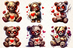 Haunted Teddy Bear Clipart Bundle - CraftNest - Digital Crafting and Art