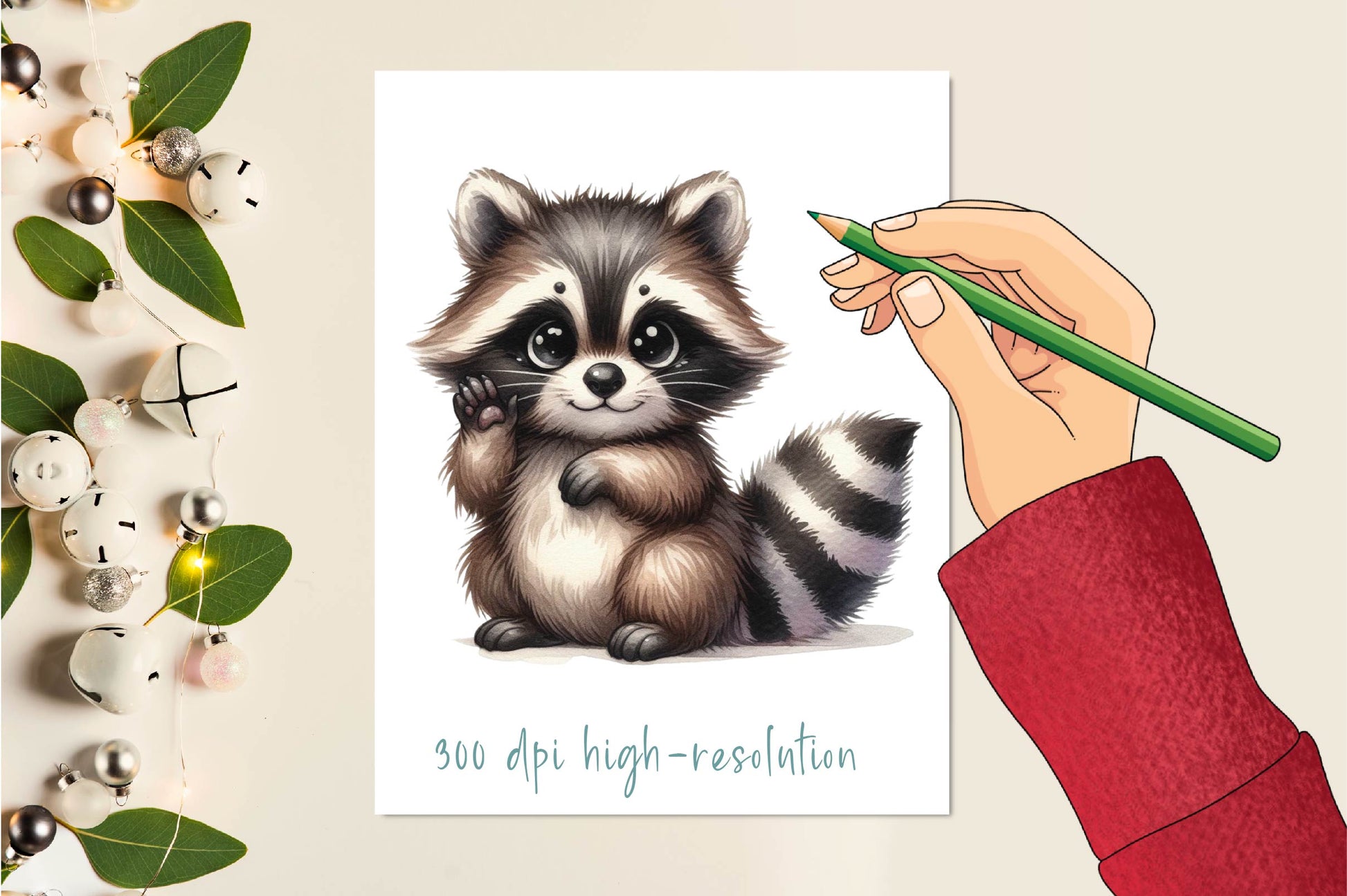 Silly Raccoon Clipart Bundle - CraftNest - Digital Crafting and Art