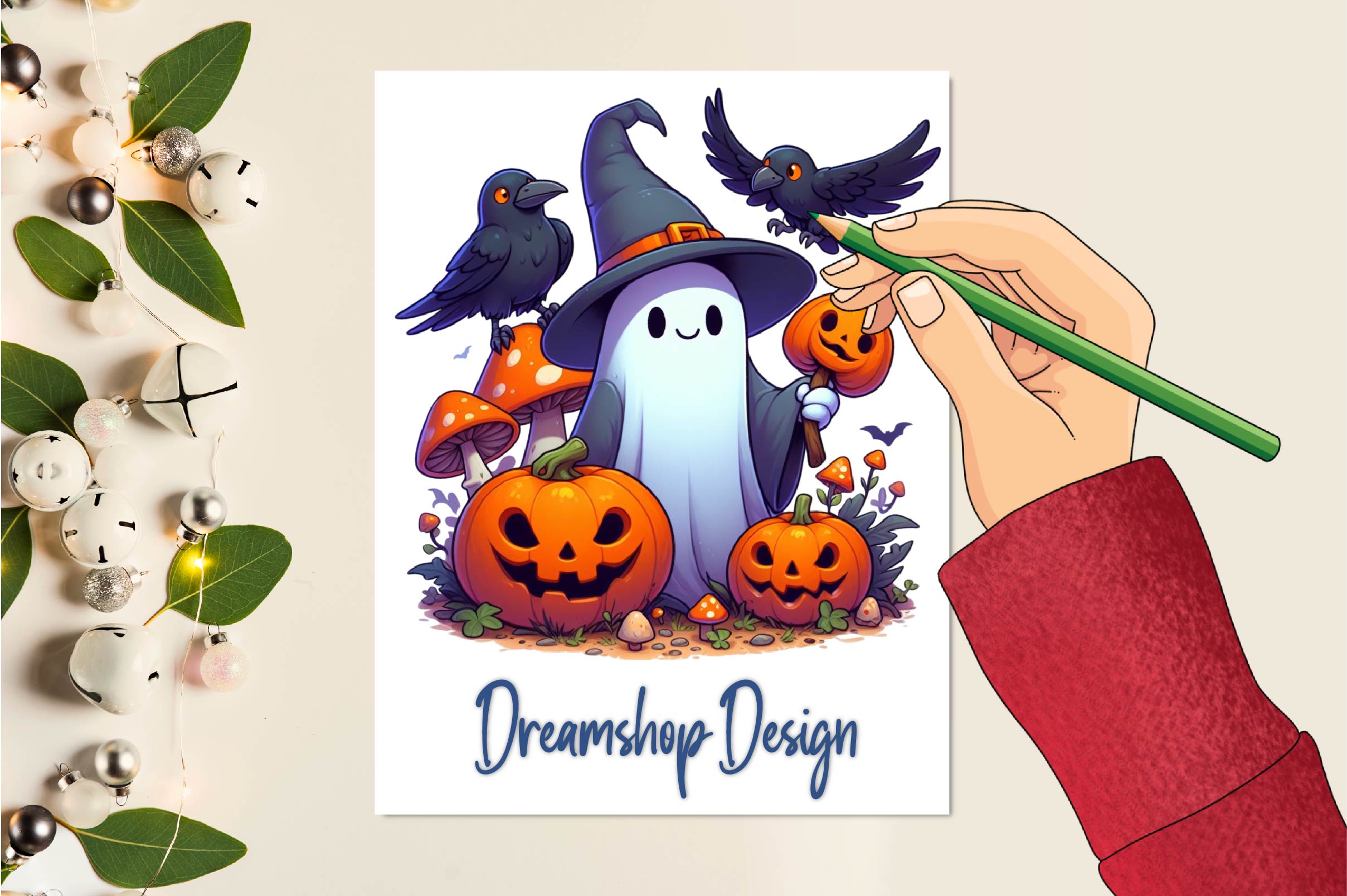 Halloween Cute Ghost Clipart Bundle - CraftNest - Digital Crafting and Art
