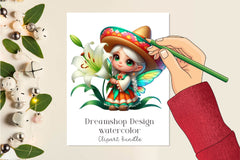Cinco De Mayo Fairy Clipart Bundle - CraftNest - Digital Crafting and Art