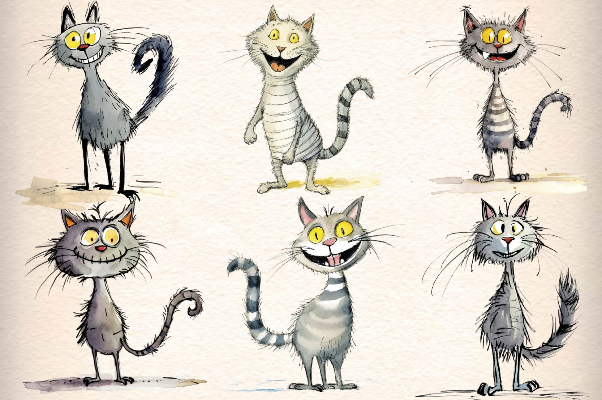 Funny Crazy Cats Clipart Bundle - CraftNest - Digital Crafting and Art