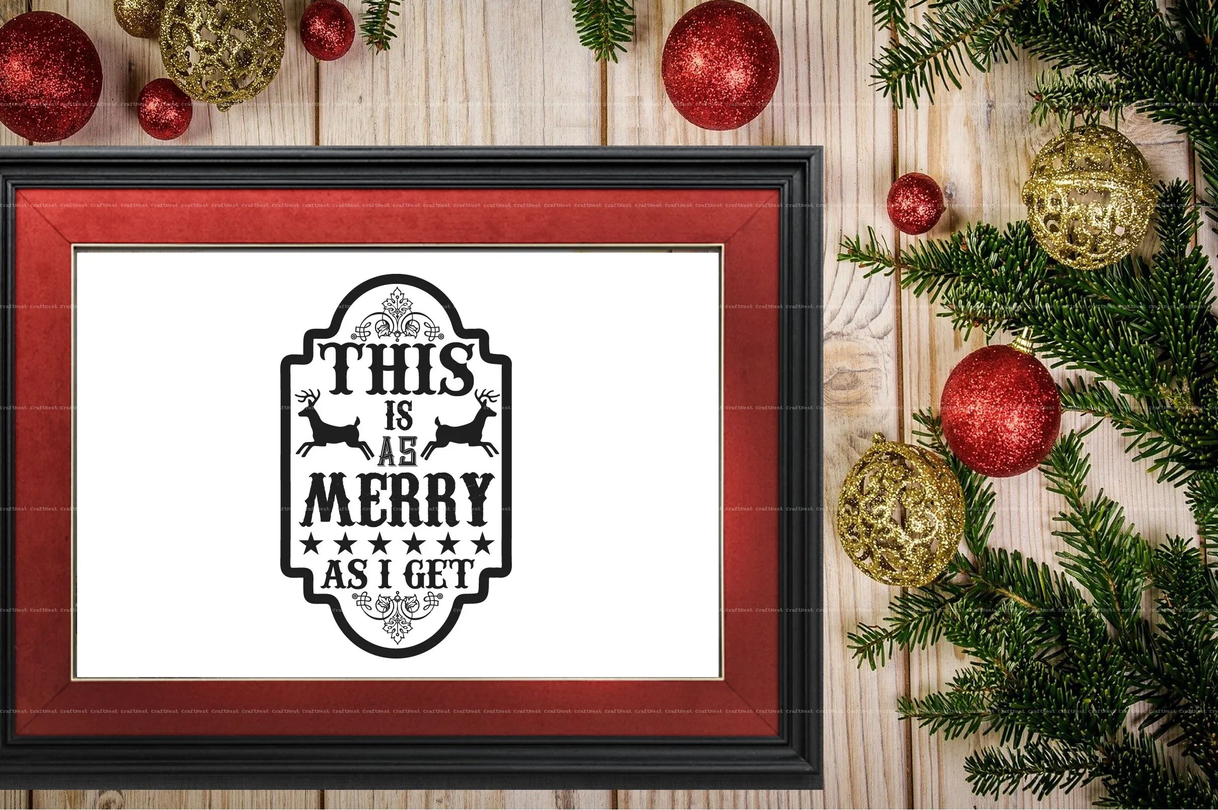Vintage Christmas SVG Bundle - CraftNest - Digital Crafting and Art