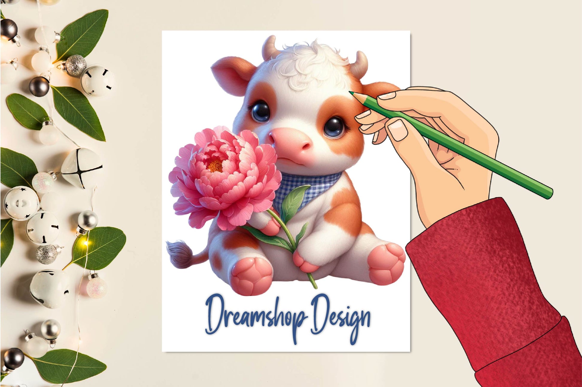Cute Baby Cow Clipart Bundle - CraftNest - Digital Crafting and Art