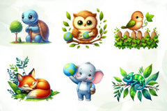 Earth Day Animals Wildlife Clipart Bundle - CraftNest - Digital Crafting and Art