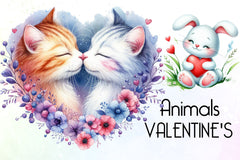 Valentine Animals Clipart Bundle 1 - CraftNest - Digital Crafting and Art