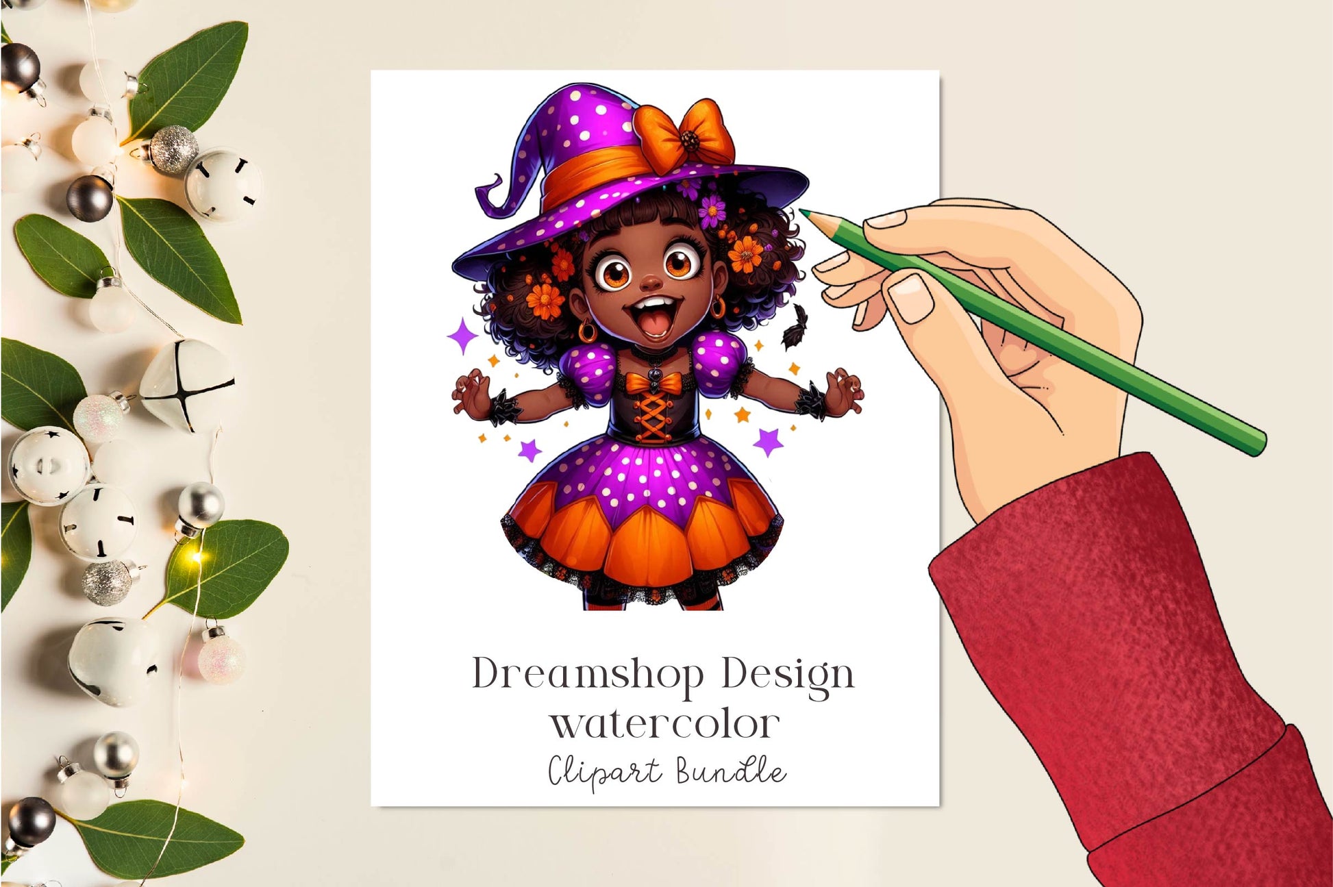 Black Girl Halloween Clipart Bundle - CraftNest - Digital Crafting and Art