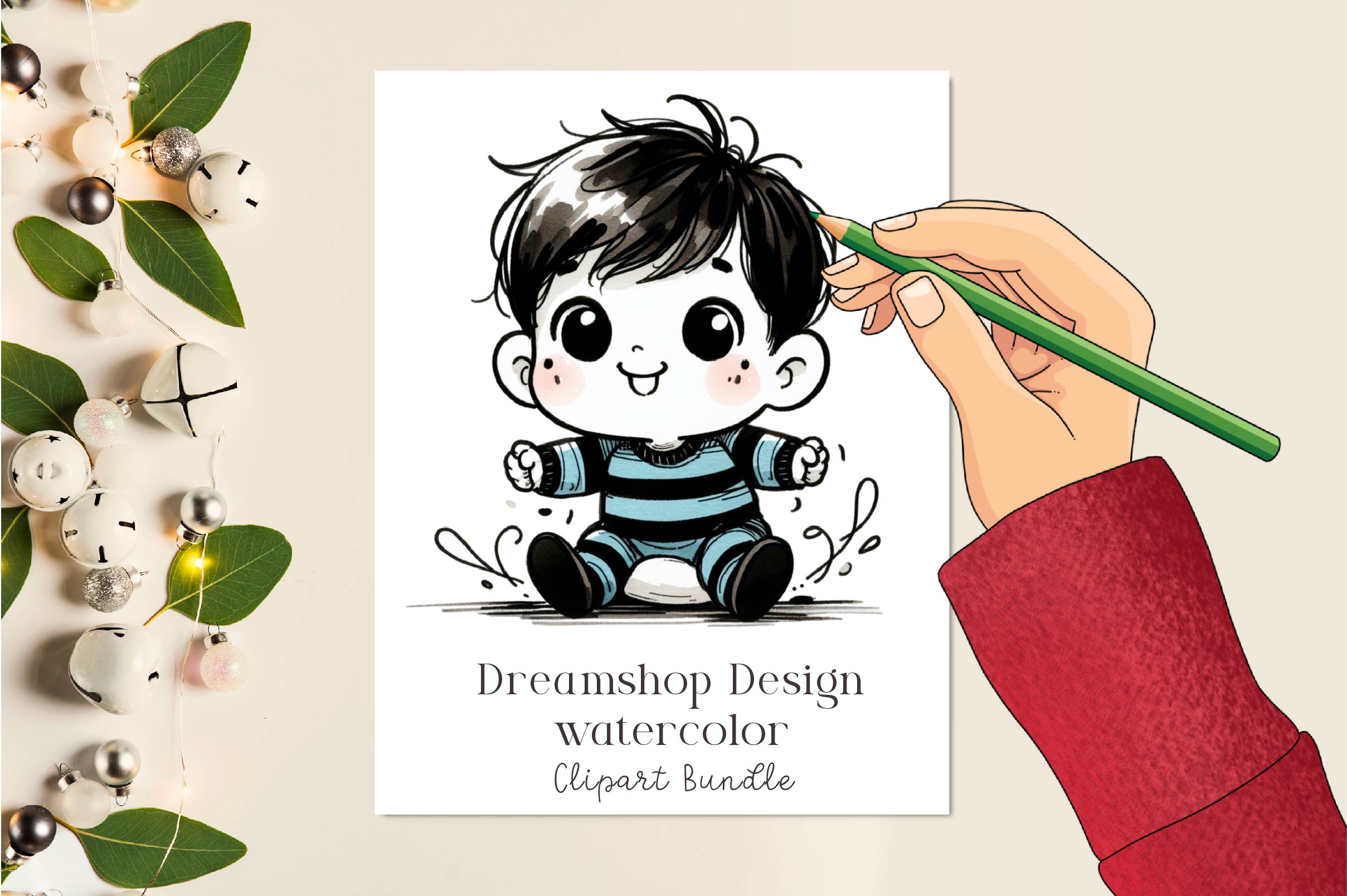 Hand Drawn Children Clipart Bundle - CraftNest - Digital Crafting and Art