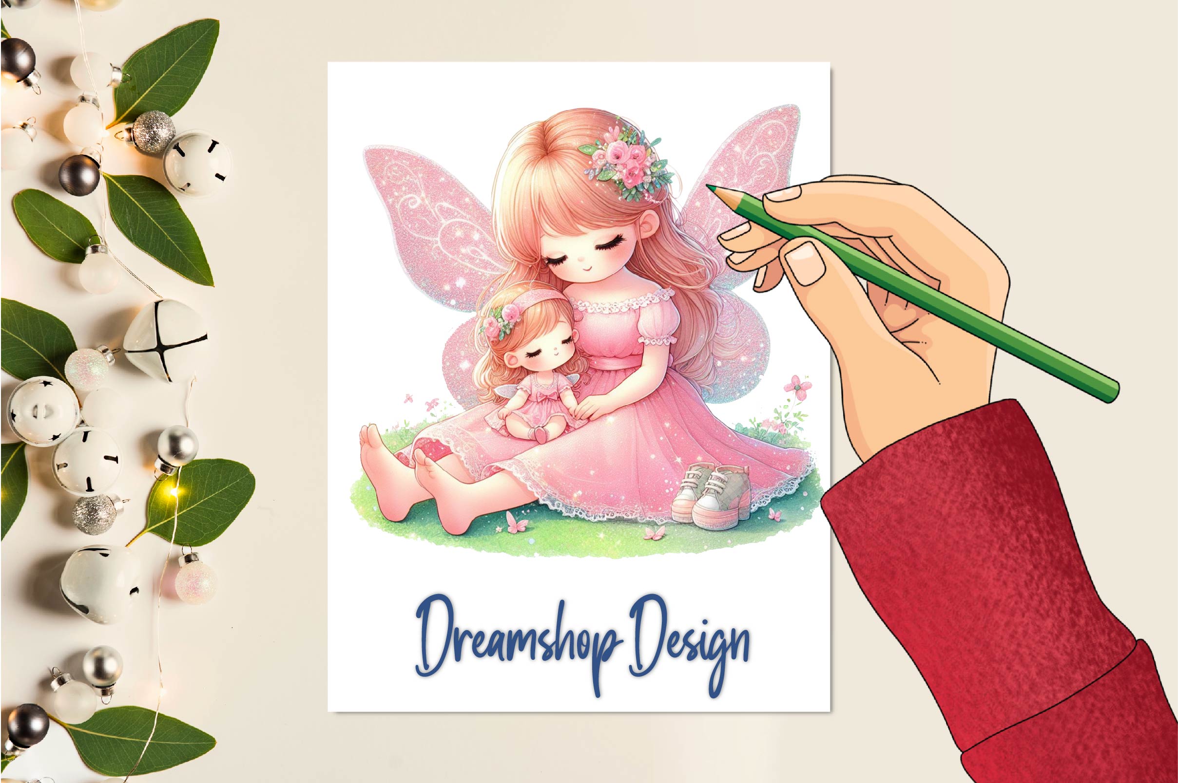 Fairy Mom And Baby Clipart Bundle - CraftNest - Digital Crafting and Art