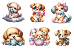 Cute Plush Toy Puppy Clipart Bundle - CraftNest - Digital Crafting and Art