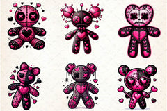 Valentines Day Gothic Voodoo Doll Clipart Bundle 1 - CraftNest - Digital Crafting and Art