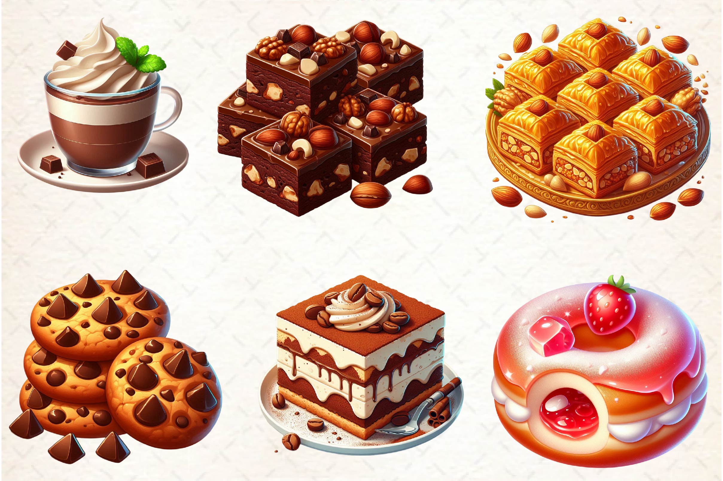 Dessert Clipart Bundle - CraftNest - Digital Crafting and Art