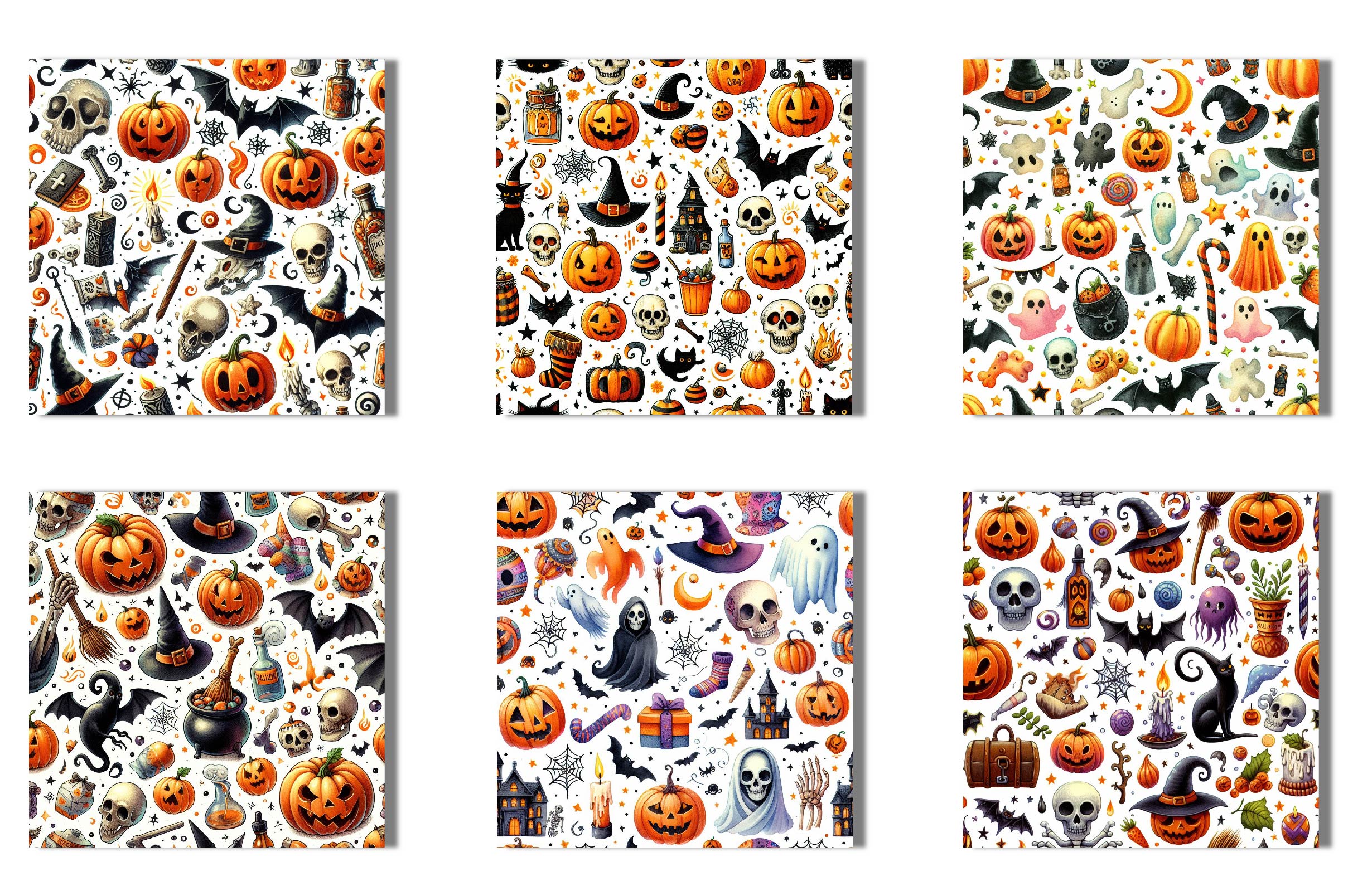Halloween Digital Background Papers - CraftNest - Digital Crafting and Art