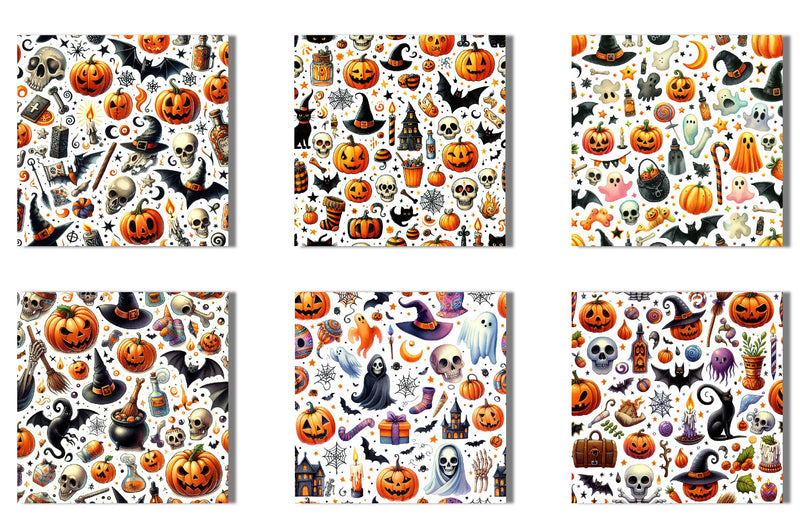 Halloween Digital Background Papers - CraftNest - Digital Crafting and Art