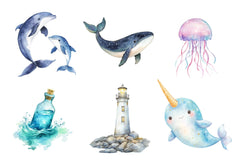 Adventure At Sea Nursery Clipart Bundle - CraftNest - Digital Crafting and Art