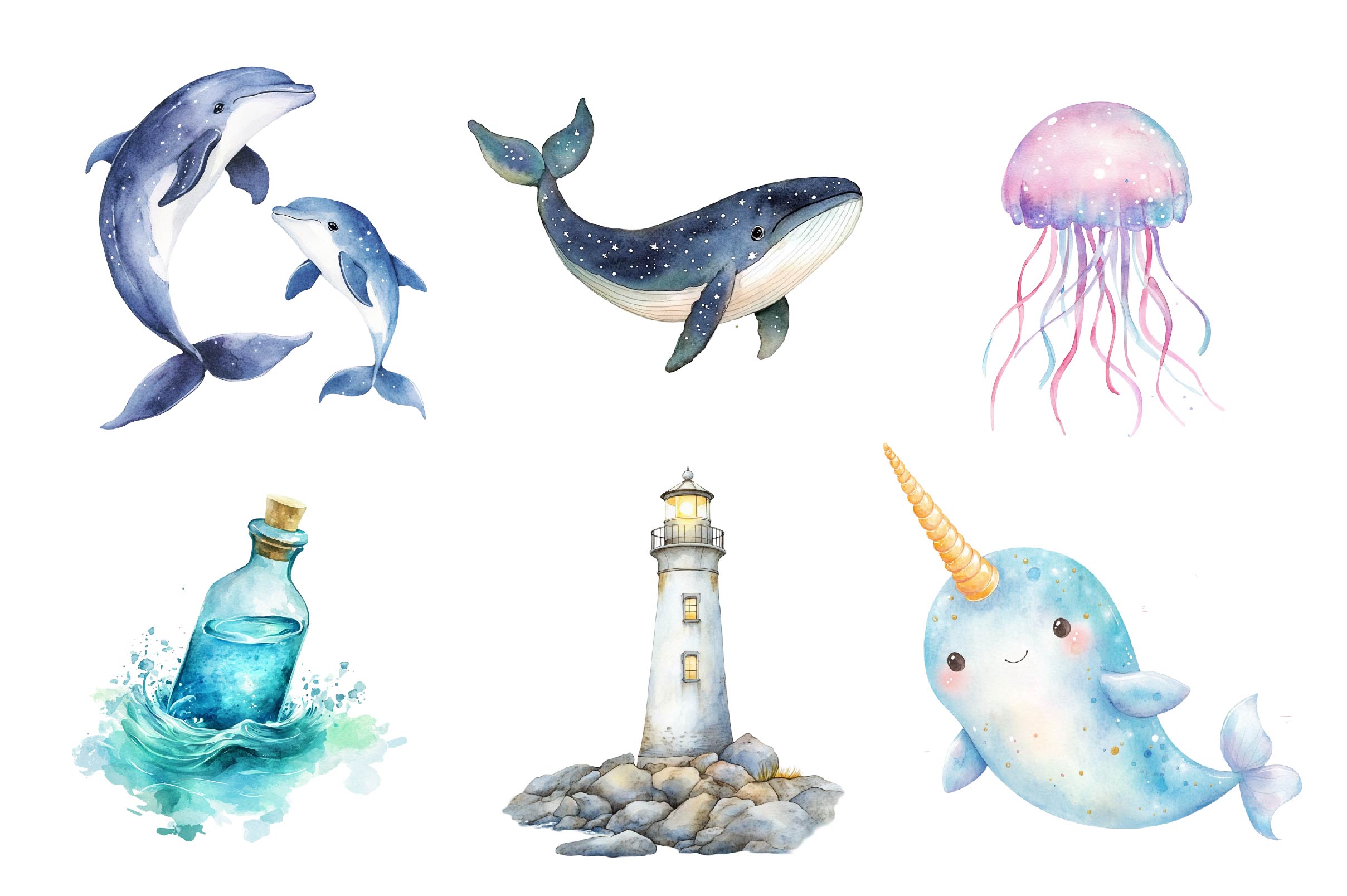 Adventure At Sea Nursery Clipart Bundle - CraftNest - Digital Crafting and Art