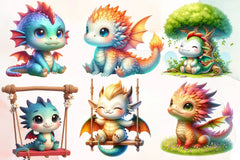 Fairytale Dragons Clipart Bundle - CraftNest - Digital Crafting and Art