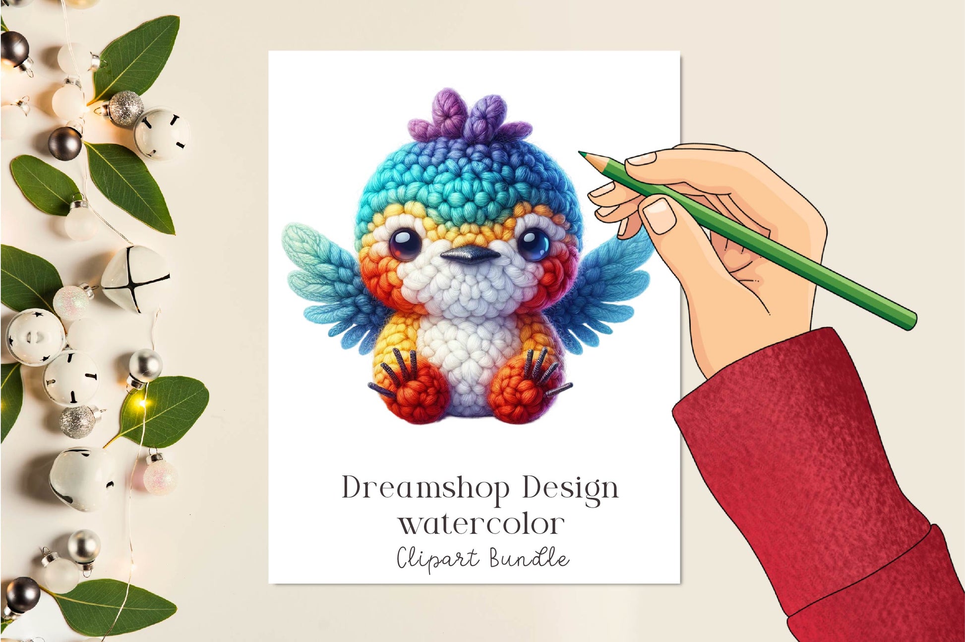 Knitting Bird Face Clipart Bundle - CraftNest - Digital Crafting and Art