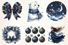 Navy Christmas Clipart Bundle 1 - CraftNest - Digital Crafting and Art
