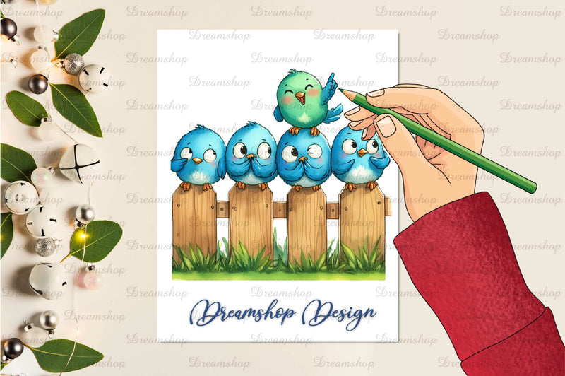 Funny Quirky Bird Clipart Bundle - CraftNest - Digital Crafting and Art