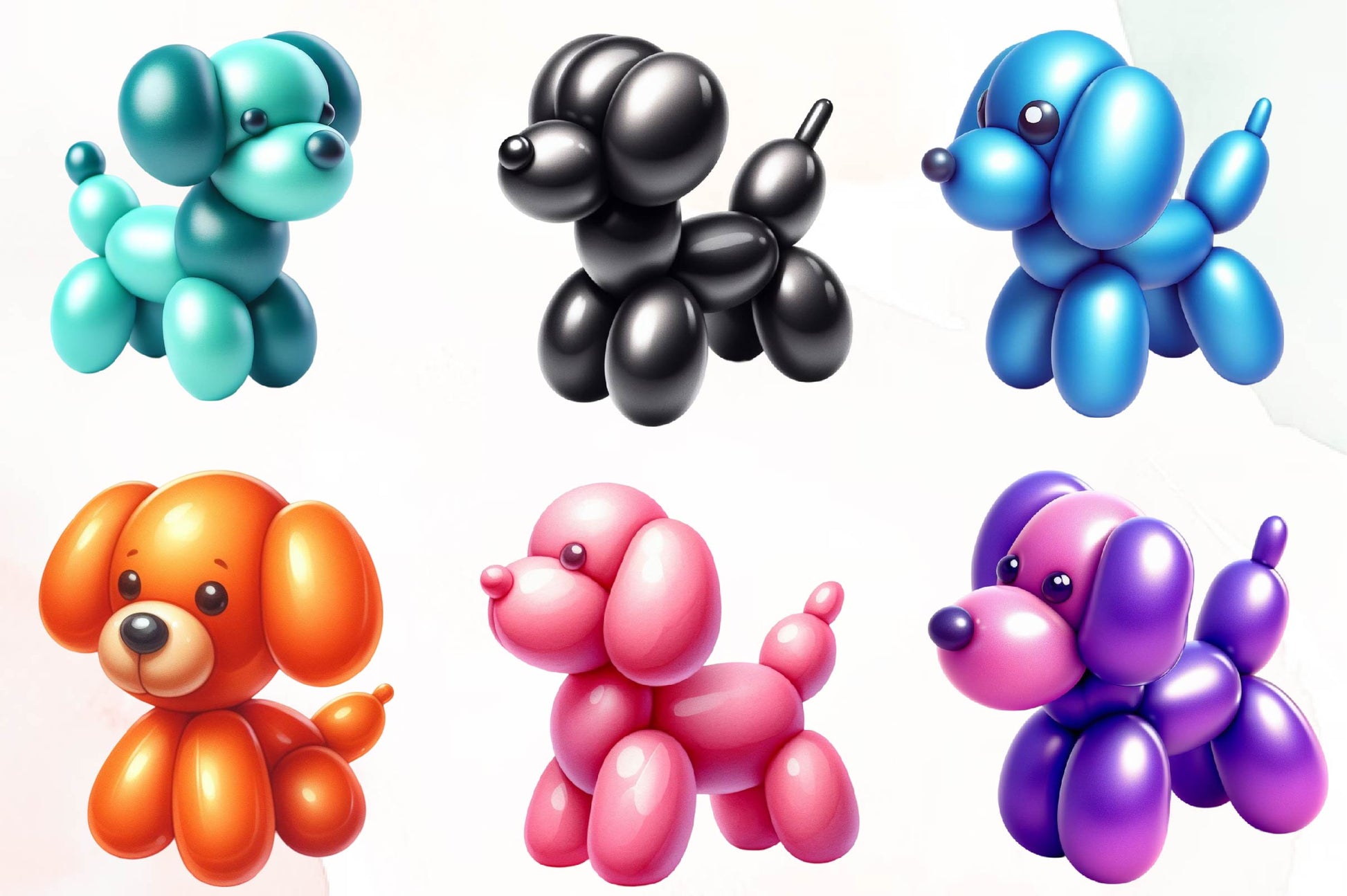 Funny Balloon Dog Clipart Bundle - CraftNest - Digital Crafting and Art
