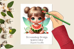 Cute Summer Fairy Clipart Bundle - CraftNest - Digital Crafting and Art