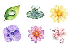 Spring Water Droplets Clipart Bundle 1 - CraftNest - Digital Crafting and Art