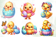 Easter Cute Duck Duck Clipart Bundle - CraftNest - Digital Crafting and Art