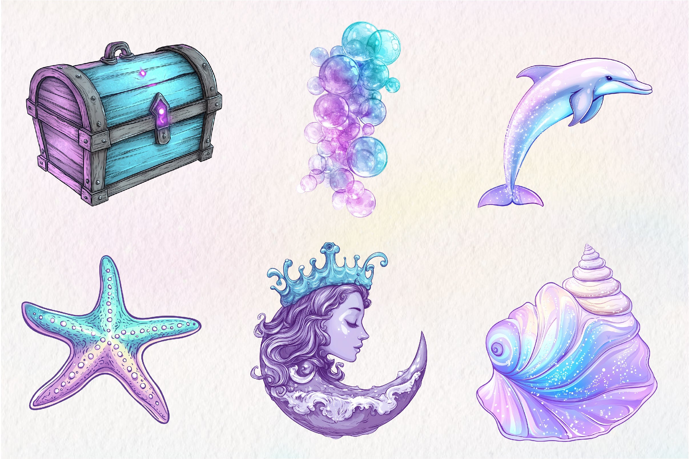 The Magical Ocean Clipart Bundle - CraftNest - Digital Crafting and Art