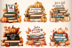 Autumn Books Clipart Bundle - CraftNest - Digital Crafting and Art