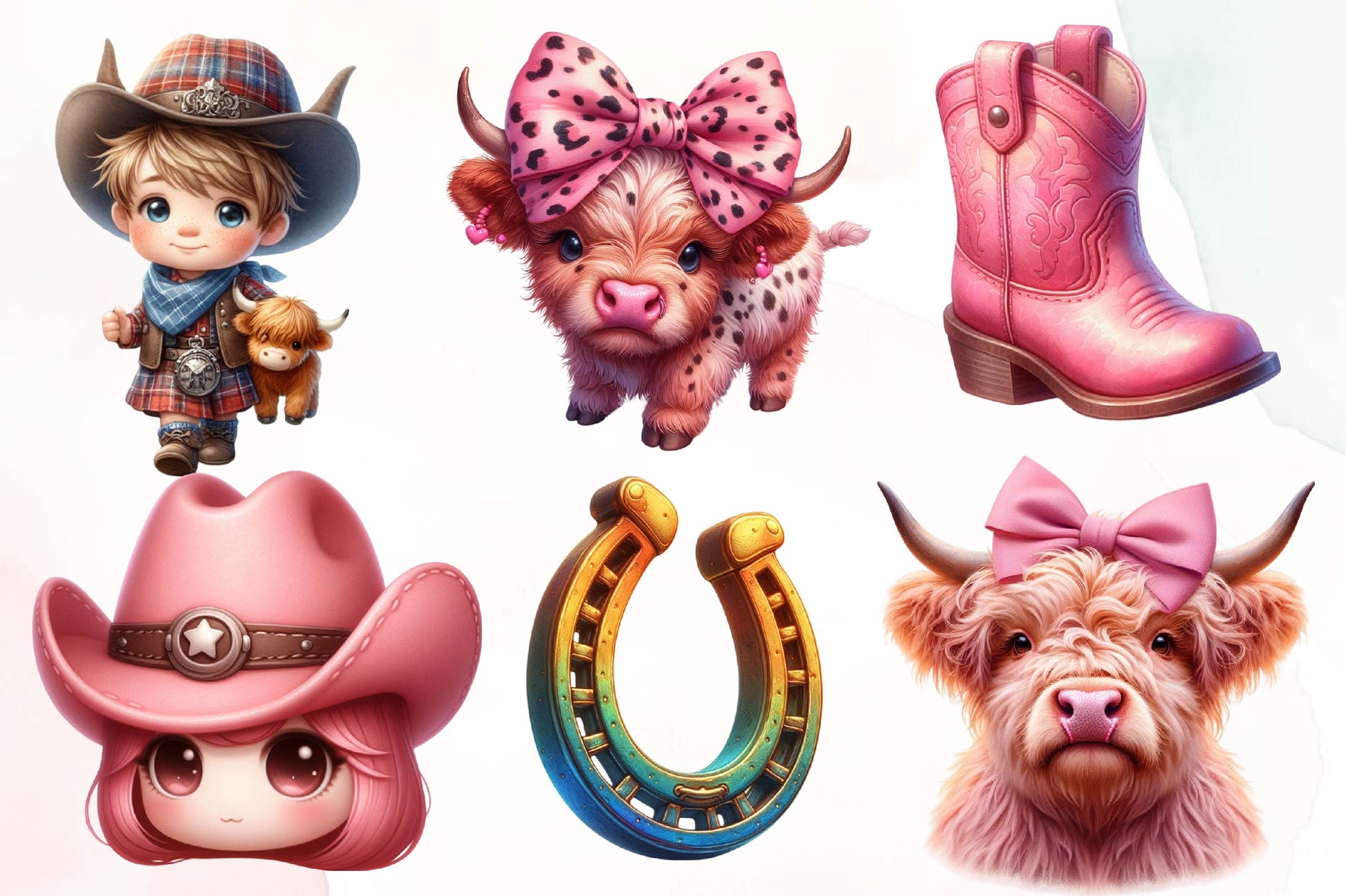 Cowboy Clipart Bundle - CraftNest - Digital Crafting and Art