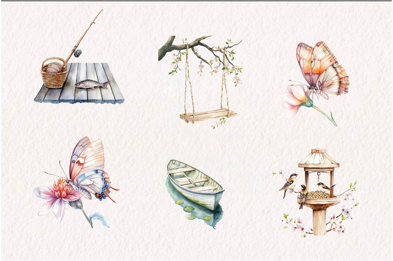 Springtime Activities Clipart Bundle - CraftNest - Digital Crafting and Art